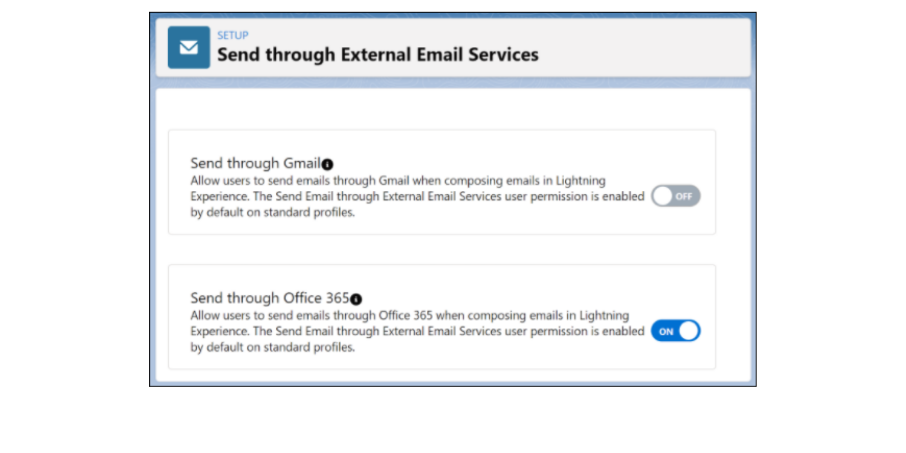 setup showing the new feature in the salesforce winter '22 release notes 