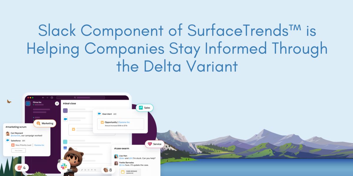 Slack Component of SurfaceTrends™ is Helping Companies Stay Informed Through Delta Variant